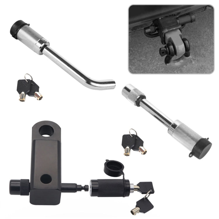 Car Latch Lock Trailer Tow Hook Anti-theft Padlock(Direct Pipe Silver) - Towing Bars by PMC TechLife | Online Shopping South Africa | PMC TechLife | Buy Now Pay Later Mobicred