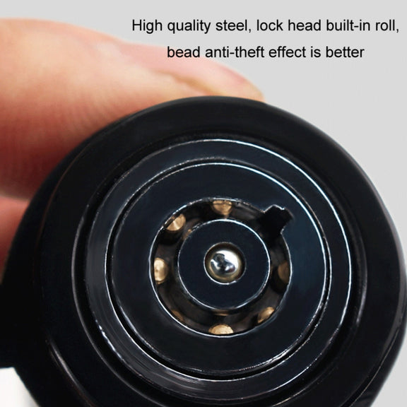 Car Latch Lock Trailer Tow Hook Anti-theft Padlock(Straight Pipe Black)