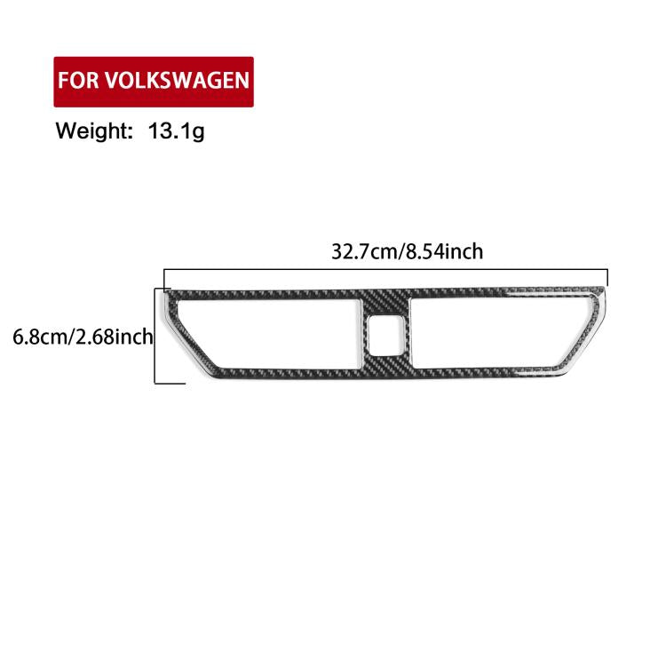For Volkswagen Sagitar 2019-2023 B Model Left-hand Drive Center Console Air Outlet Sticker(Black) - Car Interior Mouldings by PMc TechLife | Online Shopping South Africa | PMc TechLife | Buy Now Pay Later Mobicred