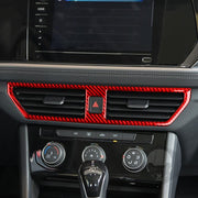 For Volkswagen Sagitar 2019-2023 B Model Left-hand Drive Center Console Air Outlet Sticker(Black)