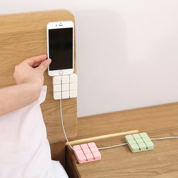 Cable Clip Desk Wall USB Charging Cable Holder Organizer Cable Winder(Black)