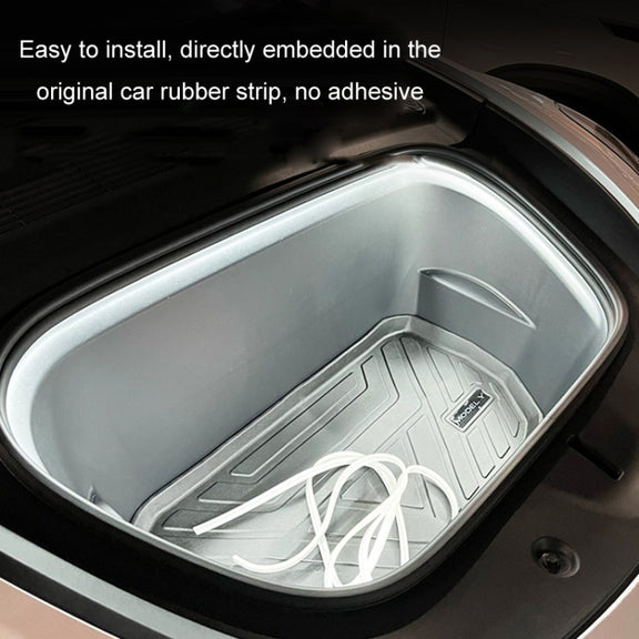 For Tesla Front Trunk LED Ambient Light Strip, Size: For 21-23 Model 3(Warm White)