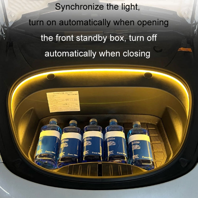 For Tesla Front Trunk LED Ambient Light Strip, Size: For 21-23 Model 3(White Light) - Atmosphere lights by PMC TechLife | Online Shopping South Africa | PMC TechLife | Buy Now Pay Later Mobicred
