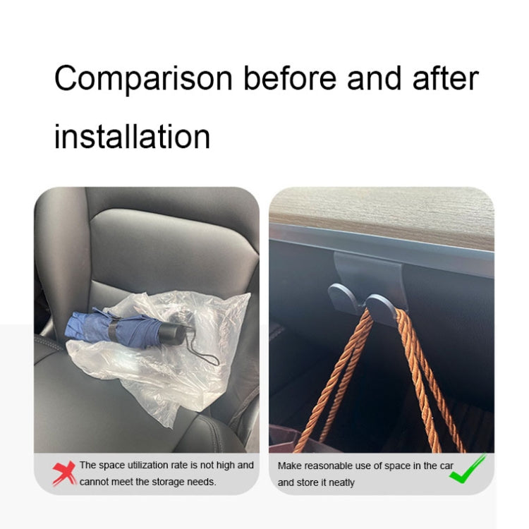 For Tesla Model Y Passenger Glove Box Hook Interior Modification Accessories(Black) - free shipping - PMC TechLife - Order now!