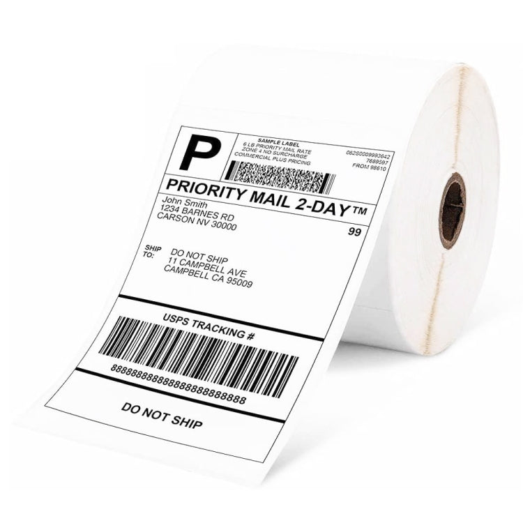 500sheets 4��6 Inch Stickers Thermal Label Paper For Phomemo PM-246S / PM-241BT / D520BT, Style: Roll Paper White - Printer Accessories by PMC TechLife | Online Shopping South Africa | PMC TechLife | Buy Now Pay Later Mobicred