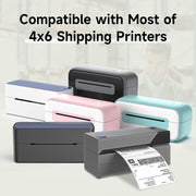 500sheets 4��6 Inch Stickers Thermal Label Paper For Phomemo PM-246S / PM-241BT / D520BT, Style: Roll Paper White