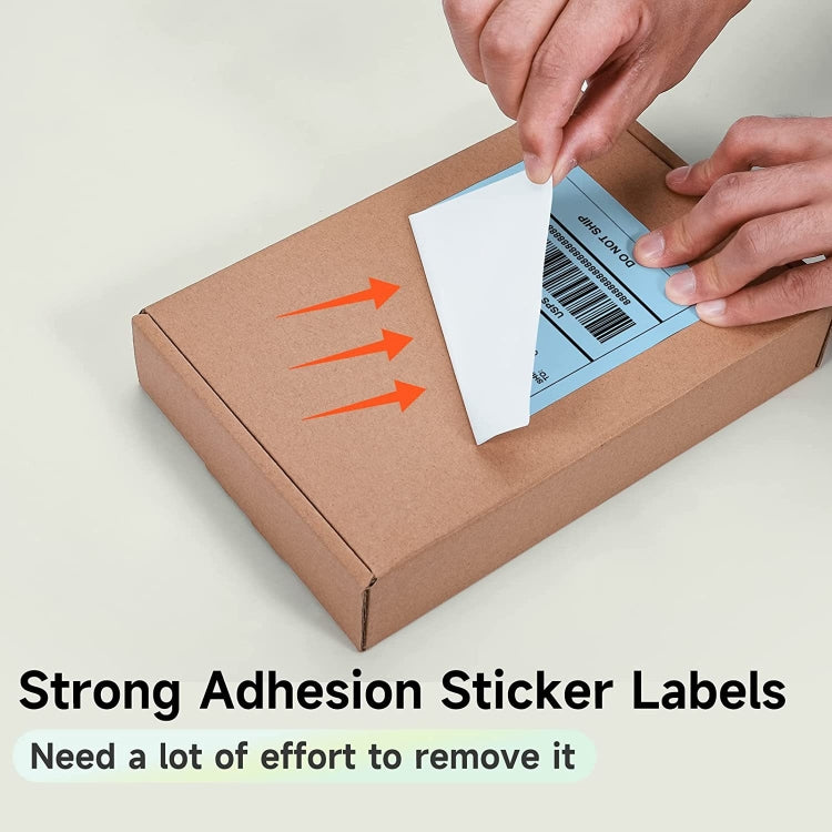 500sheets 4��6 Inch Stickers Thermal Label Paper For Phomemo PM-246S / PM-241BT / D520BT, Style: Folding Purple - Printer Accessories by PMC TechLife | Online Shopping South Africa | PMC TechLife | Buy Now Pay Later Mobicred