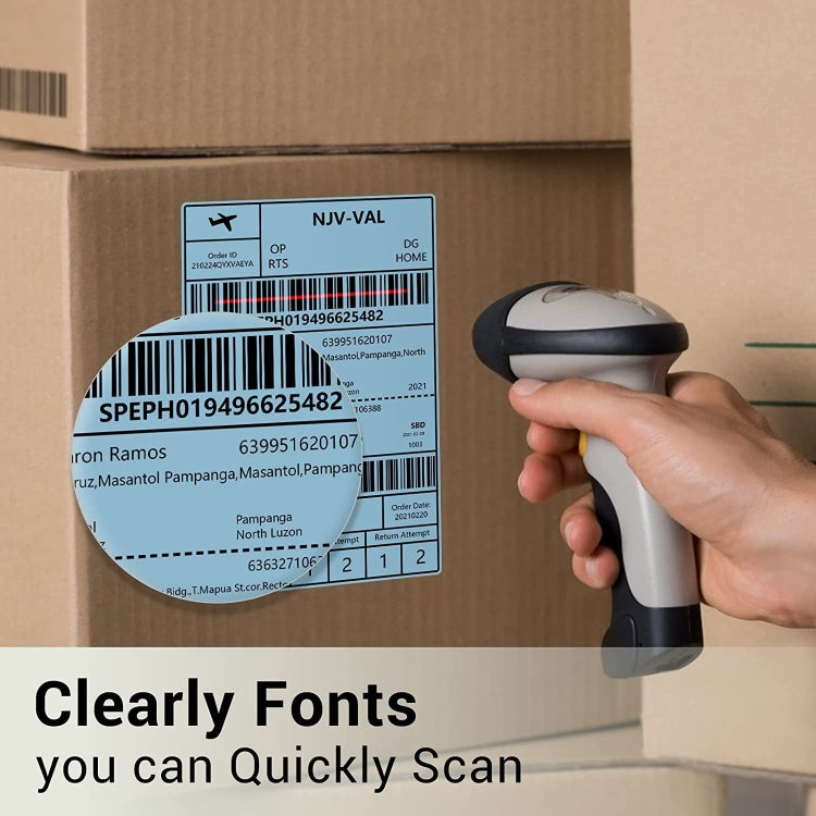 500sheets 4��6 Inch Stickers Thermal Label Paper For Phomemo PM-246S / PM-241BT / D520BT, Style: Folding Purple - Printer Accessories by PMC TechLife | Online Shopping South Africa | PMC TechLife | Buy Now Pay Later Mobicred