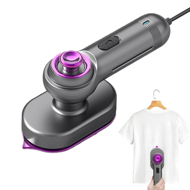 30W Mini Steamer Rotary Folding Iron Insulation Anti-Scald Garment EU Plug(Grey)