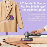 30W Mini Steamer Rotary Folding Iron Insulation Anti-Scald Garment US Plug(White)