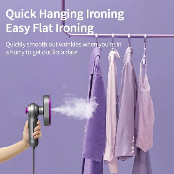 30W Mini Steamer Rotary Folding Iron Insulation Anti-Scald Garment US Plug(White)