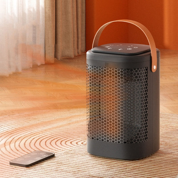 Remote Control Touch Screen Household Desktop PTC Instant Heating Heater, Style: EU Plug(Electronic Model)