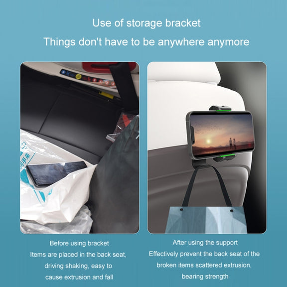 Multifunctional Car Rear Seat Sun Visor Dining Table Mobile Phone Holder(Green)