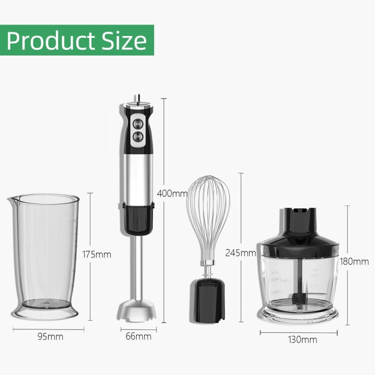 5-in-1 600W Multifunctional  Electric Blender Stainless Steel Food Cooking Stick US Plug