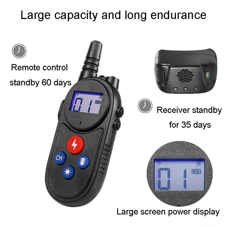 1000m Remote Control Intercom Dog Trainer Electric Shock Vibration Stop Barker(Black) - free shipping - PMC TechLife - Order now!