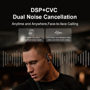 TWS Ear-mounted Noise Reduction LED Dual-battery Display Bluetooth Earphones(T16 Black)
