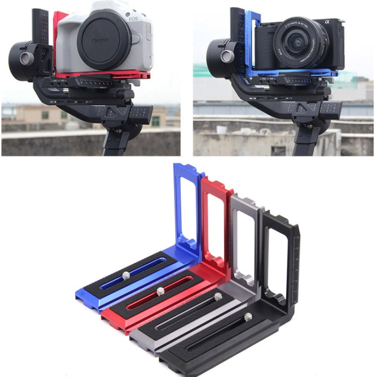 Universal Camera L Shape Bracket Quick Release Plate for Camera RSC2 / RS3 Stabilizers, Spec: L-450 Red - L-Bracket by PMC TechLife | Online Shopping South Africa | PMC TechLife | Buy Now Pay Later Mobicred
