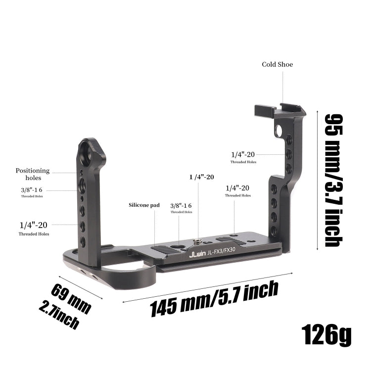 For Sony FX30 FX3 Camera JLWIN Protection Cage Stabilizer Rig, Spec: Only Rabbit Cage - free shipping - PMC Jewellery - Order now!
