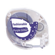 For Phomemo P12 / P12 Pro 12mm x 4m Consumables Label Ribbon, Style: White Word on Purple Thermal Transfer - Printing Paper by PMC TechLife | Online Shopping South Africa | PMC TechLife | Buy Now Pay Later Mobicred