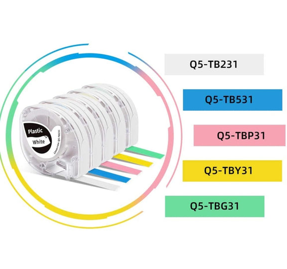 For Phomemo P12 / P12 Pro 12mm x 4m Consumables Label Ribbon, Style: Gray Word on Light Purple Thermal Transfer