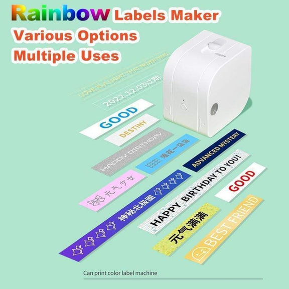 For Phomemo P12 / P12 Pro 12mm x 4m Consumables Label Ribbon, Style: Gray Word on Light Purple Thermal Transfer