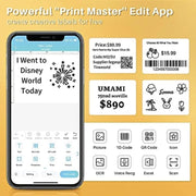 Phomemo M120 Label Maker Barcode Printer Bluetooth Thermal Label Machine(Black)