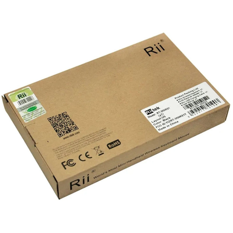 Rii X1 2.4G Mini Classic Wireless Keyboard Keypad And Mouse All-In-One Kit(Black) - free shipping - PMC Jewellery - Order now!