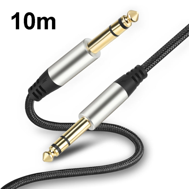10m Audio Mixing Console Amplifier Drum Connection Cable 6.35MM Male To Male Audio Cable 28AWG OD4.0MM(Silver) - Microphone Audio Cable & Connector by PMC TechLife | Online Shopping South Africa | PMC TechLife | Buy Now Pay Later Mobicred