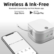 Phomemo P12Pro Li-Ion Battery Compact Bluetooth Convenient Self-Adhesive Thermal Label Printer(White)