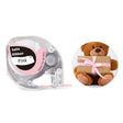 For Phomemo P12 / P12 Pro 12mm x 2m Thermal Transfer Label Ribbon(Black Word On Pink) - Printer Accessories by PMC TechLife | Online Shopping South Africa | PMC TechLife | Buy Now Pay Later Mobicred