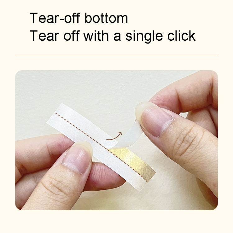 For Phomemo P12 / P12 Pro 12mm x 2m Thermal Transfer Label Ribbon(Gold Word On White)