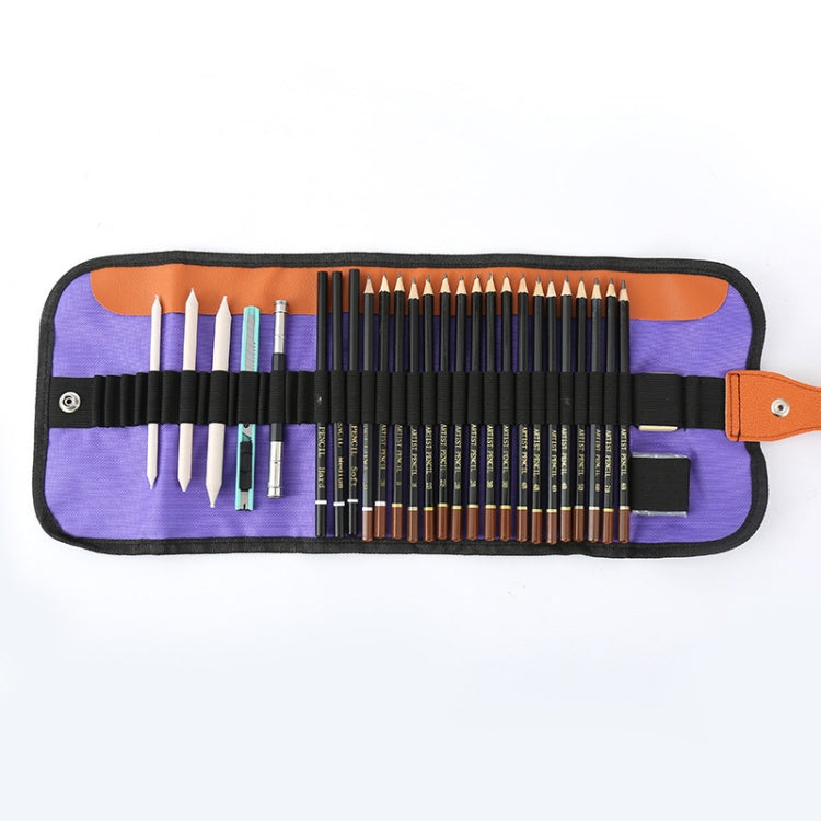 28-in-1 Sketch Drawing Pencil Set 2H-8B Special Pencil for Art Painting - Pencils by PMC TechLife | Online Shopping South Africa | PMC TechLife