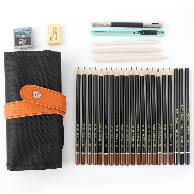 28-in-1 Sketch Drawing Pencil Set 2H-8B Special Pencil for Art Painting - Pencils by PMC TechLife | Online Shopping South Africa | PMC TechLife