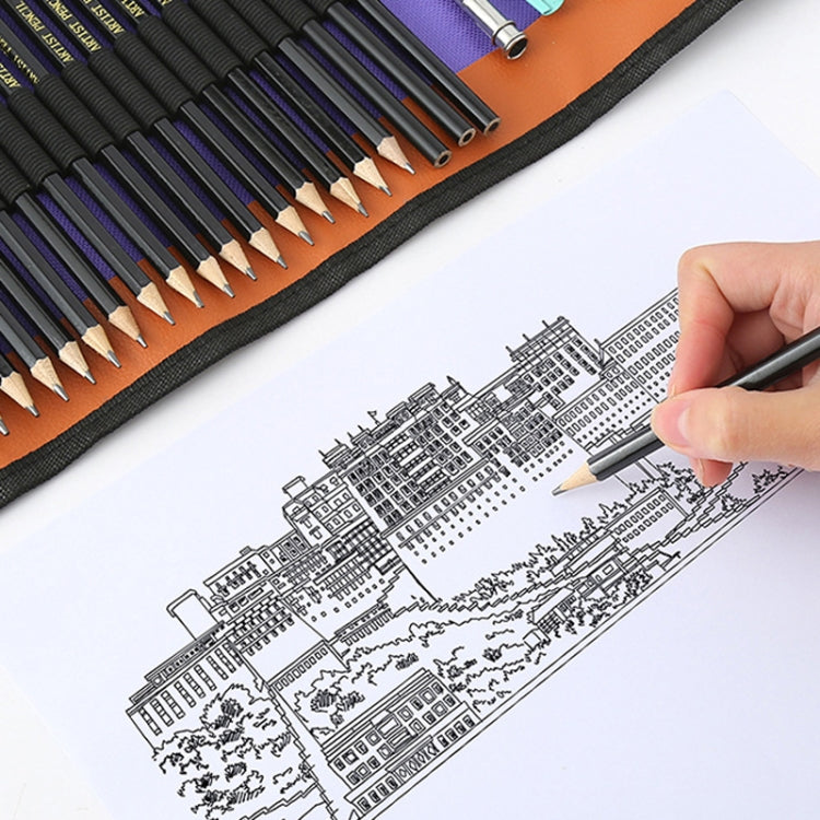 28-in-1 Sketch Drawing Pencil Set 2H-8B Special Pencil for Art Painting - Pencils by PMC TechLife | Online Shopping South Africa | PMC TechLife