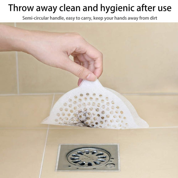 FASOLA 15pcs /Bag Sink Disposable Filter Sewer Mouth Non-woven Floor Drain Sticker, Spec: Large Hole