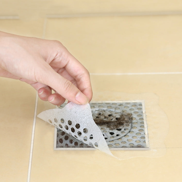 FASOLA 15pcs /Bag Sink Disposable Filter Sewer Mouth Non-woven Floor Drain Sticker, Spec: Small Hole - free shipping - PMC Jewellery - Order now!