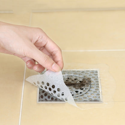 FASOLA 15pcs /Bag Sink Disposable Filter Sewer Mouth Non-woven Floor Drain Sticker, Spec: Small Hole - free shipping - PMC Jewellery - Order now!