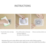 FASOLA 15pcs /Bag Sink Disposable Filter Sewer Mouth Non-woven Floor Drain Sticker, Spec: Large Hole