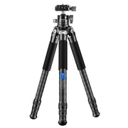 BEXIN RC254+LH-28 Carbon Fiber Portable Folding Tripod SLR Camera Low Gravity Center Gimbal Photography Bracket