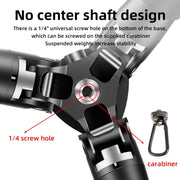 BEXIN RC254 Carbon Fiber Portable Folding Tripod SLR Camera Low Gravity Center Gimbal Photography Bracket