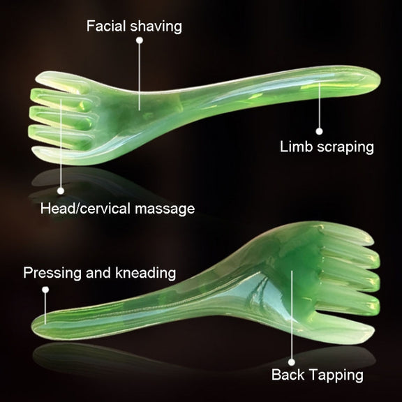 Five Claws Massager Meridian Stress Reducing Massage Comb(Yellow)
