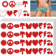 360pcs /Pack Style 8 Tanning Sunbathing Stickers Self Adhesive Body Stickers