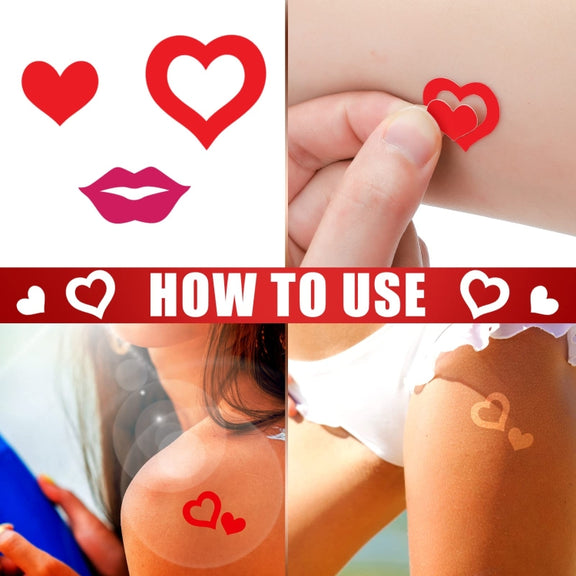 180pcs /Pack  Style 5 Tanning Sunbathing Stickers Self Adhesive Body Stickers