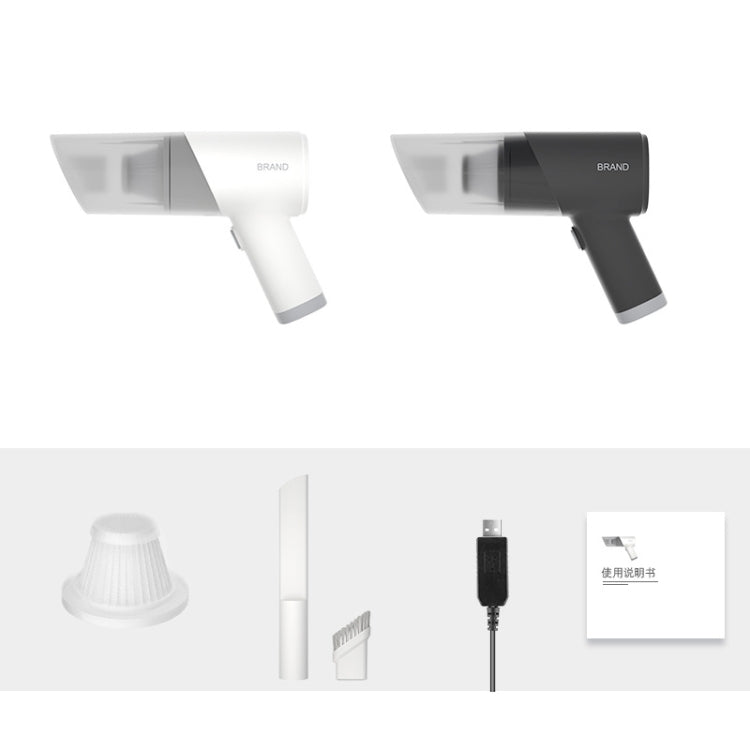 Portable Handheld USB Charging Car Vacuum Cleaner, Color: Wired Black - Vacuum Cleaner by PMC TechLife | Online Shopping South Africa | PMC TechLife | Buy Now Pay Later Mobicred