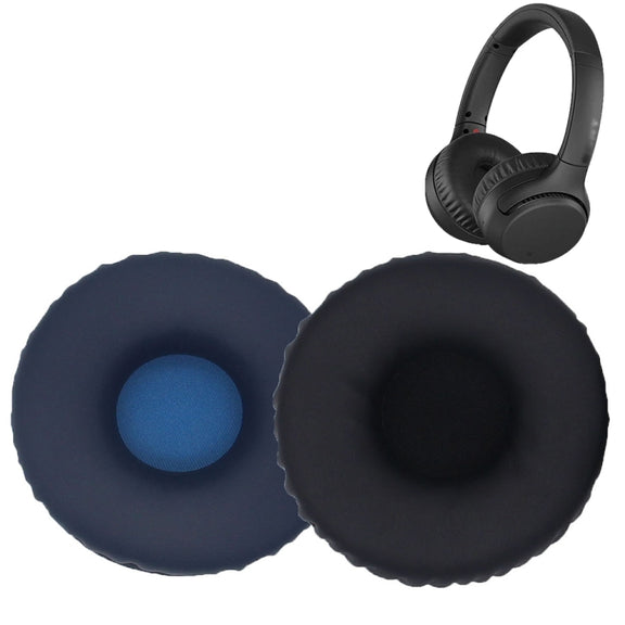 2pcs For Sony WH-XB700 Headphone Sponge Leather Case Earmuff Protective Cover(Navy Blue)