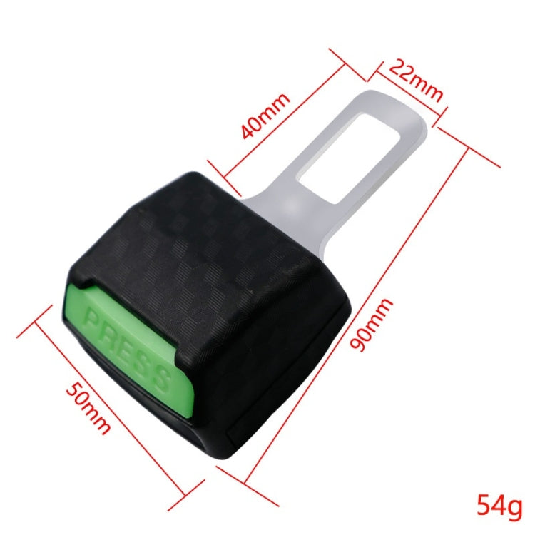 1pair Car Safety Belt Insert Head Limiter With Lock Tongue(Luminous Buckle) - Seat Belts & Padding by PMC TechLife | Online Shopping South Africa | PMC TechLife | Buy Now Pay Later Mobicred