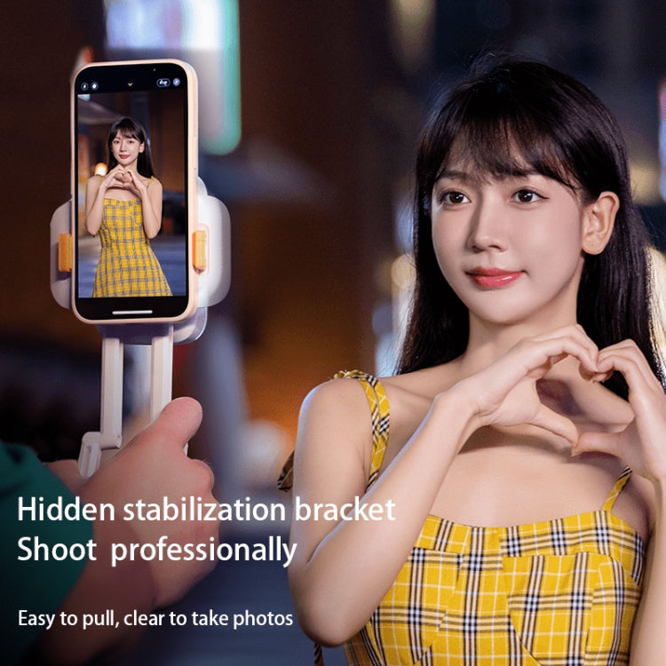 D2 Pro Mini RGB Fill Light Pocket Light with Mobile Phone Holder(White) - Selfie Light by PMC TechLife | Online Shopping South Africa | PMC TechLife | Buy Now Pay Later Mobicred