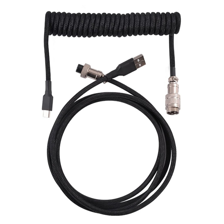 USB-C/Type-C  Mechanical Keyboard Wire Computer Aviation Connector,Cable Length: 3m(White) - Other by PMC TechLife | Online Shopping South Africa | PMC TechLife | Buy Now Pay Later Mobicred