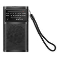J-180 Portable Pointer FM/AM Two-Band Radios With Carrying Clip, Style: Regular Version(Black) - Radio Player by PMC TechLife | Online Shopping South Africa | PMC TechLife