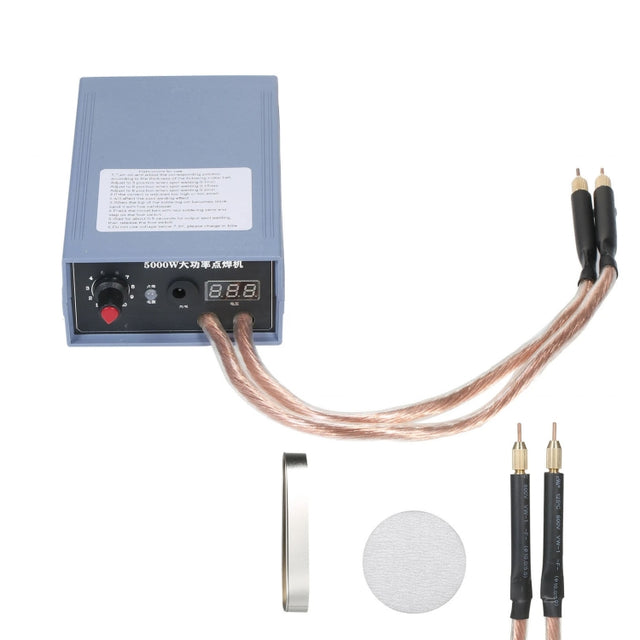 Portable 18650 Battery Spot Welder 5000W High Power Handheld Spot Welding Machine, Style: Automatic Version US Plug